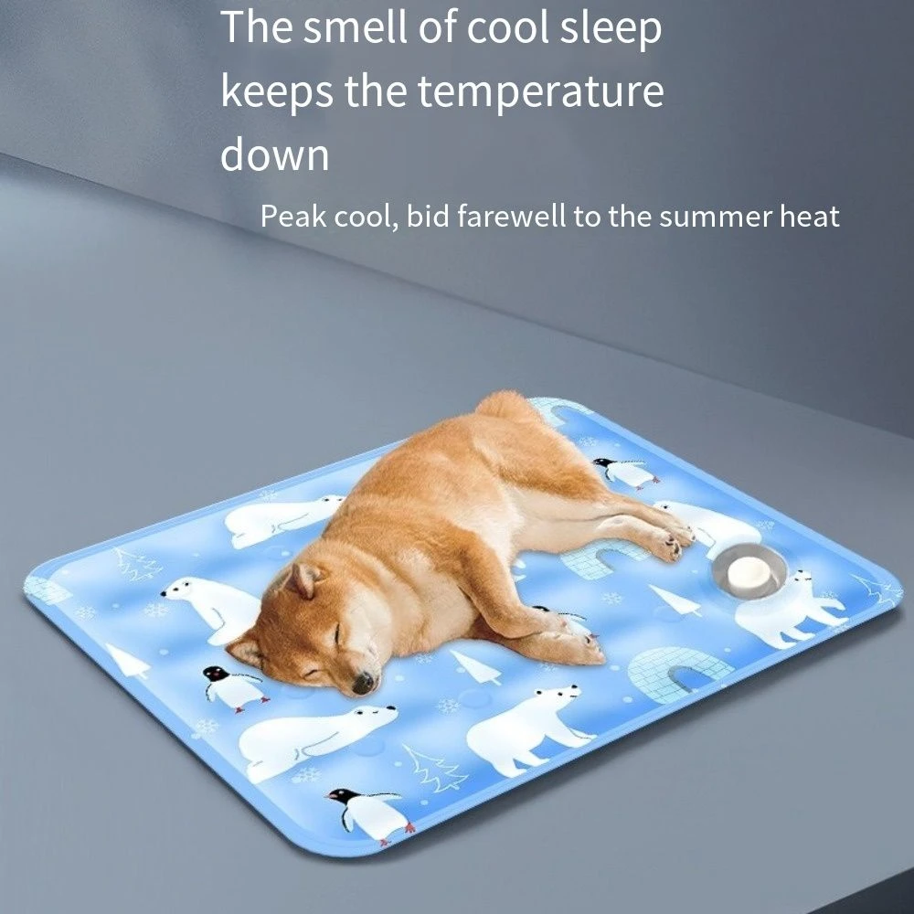 Floor Mat Cool Pet Cooling Mat Ice Gel Self Added Water Dog Cold Bed Mat Moisture-Proof Portable 1005010714548202