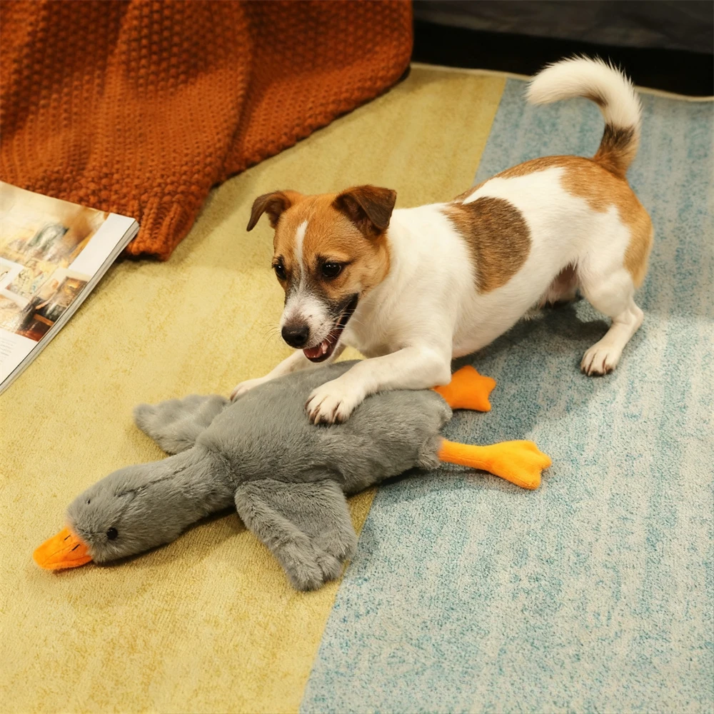 Soft Colorful Duck Plush Toy for Cats Dogs Relax Pet Companion Anxiety-Relieving Dog Buddy (50cm) 1005010722223793