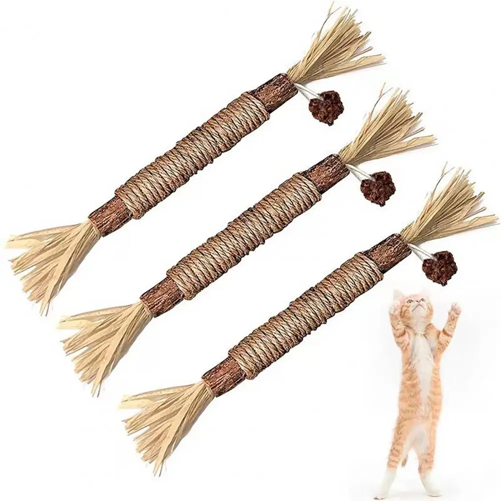Cat Chew Toys Dental Cat Toys Natural Silvervine Cat Chew Sticks Dental Toys for Indoor Kittens 1005010734706040