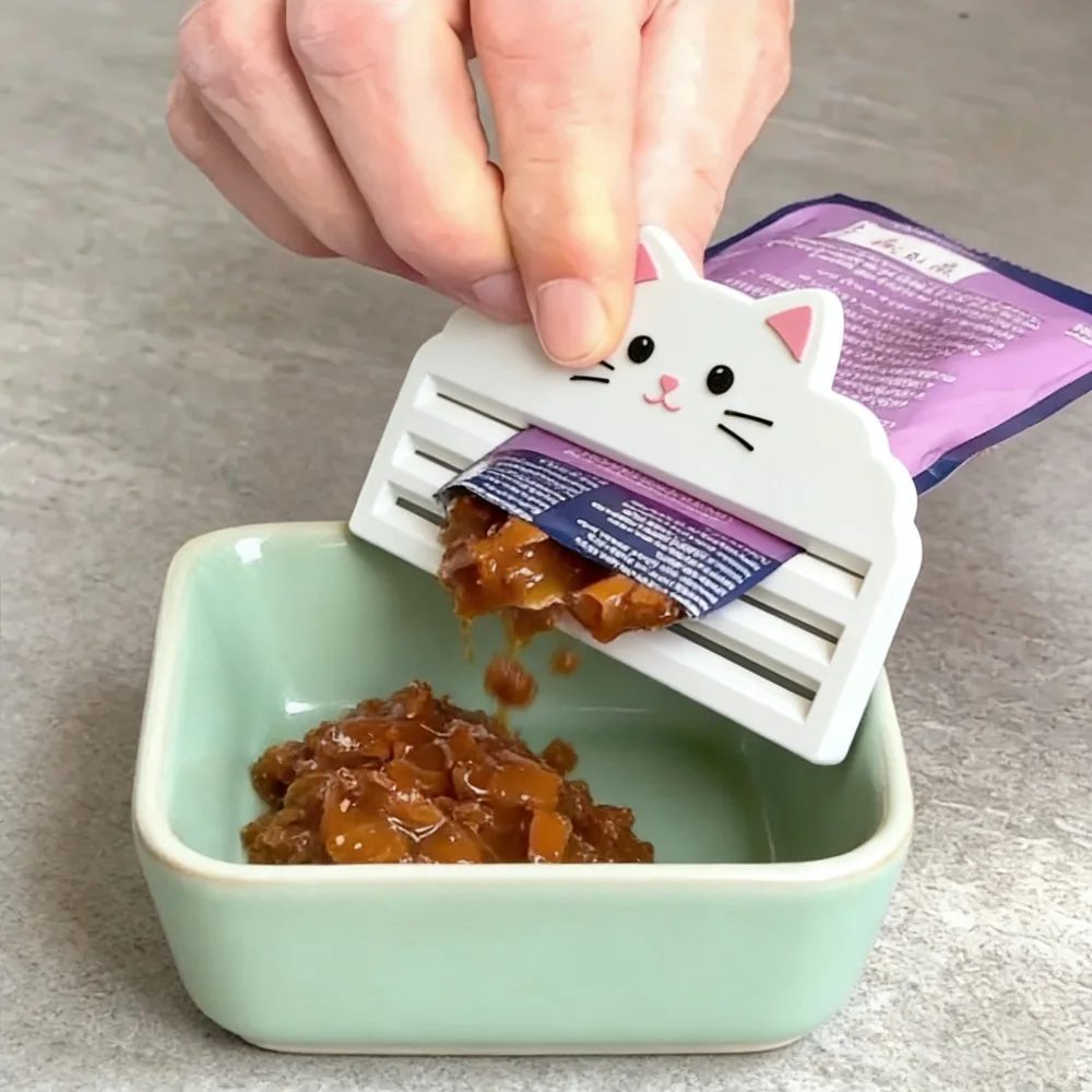 1pc Cat Food Squeezer, Efficiently Extracts Food from Bags, Maximizes Leftovers 1005010737259971