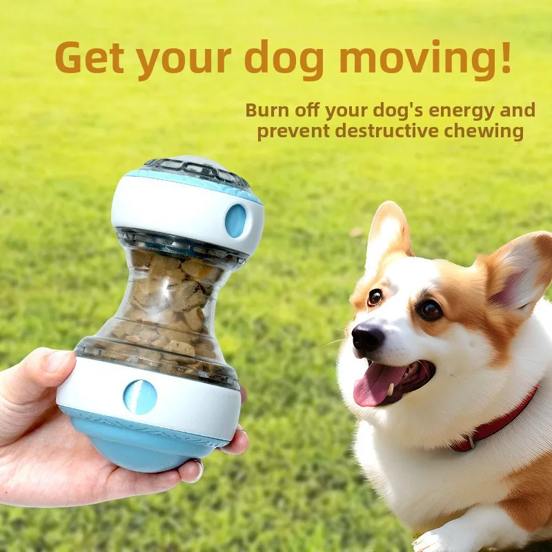 Interactive Dog Treat Dispenser Toy Dog Puzzle Rolling Leak Food Ball Toy Durable Chew Tooth 1005010739794549