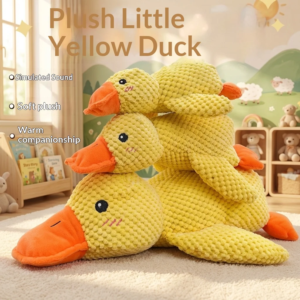 Cute Charging Duck Squeaky Plush Dog Toy for Golden Retriever Teddy Chew Teething Boredom Relief 1005010742972098