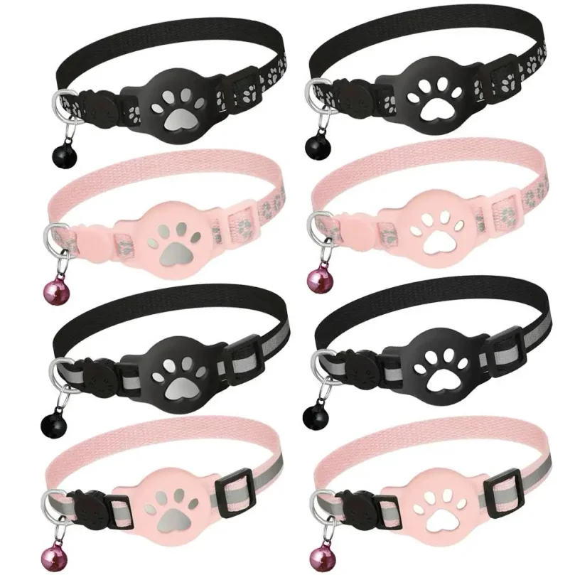 GPS Cat Collar with Reflective Strip, Mini Real-Time Pet Tracker, Waterproof Anti-Lost Tracker 1005010750838003