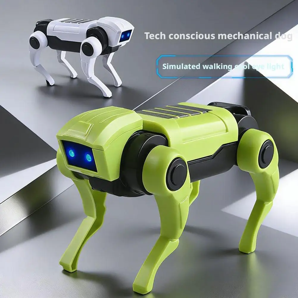 Electric Robot Dog Toy Animal Vehicle Mini Size Electronic Pets DIY Installation Imitates Animals 1005010759085373