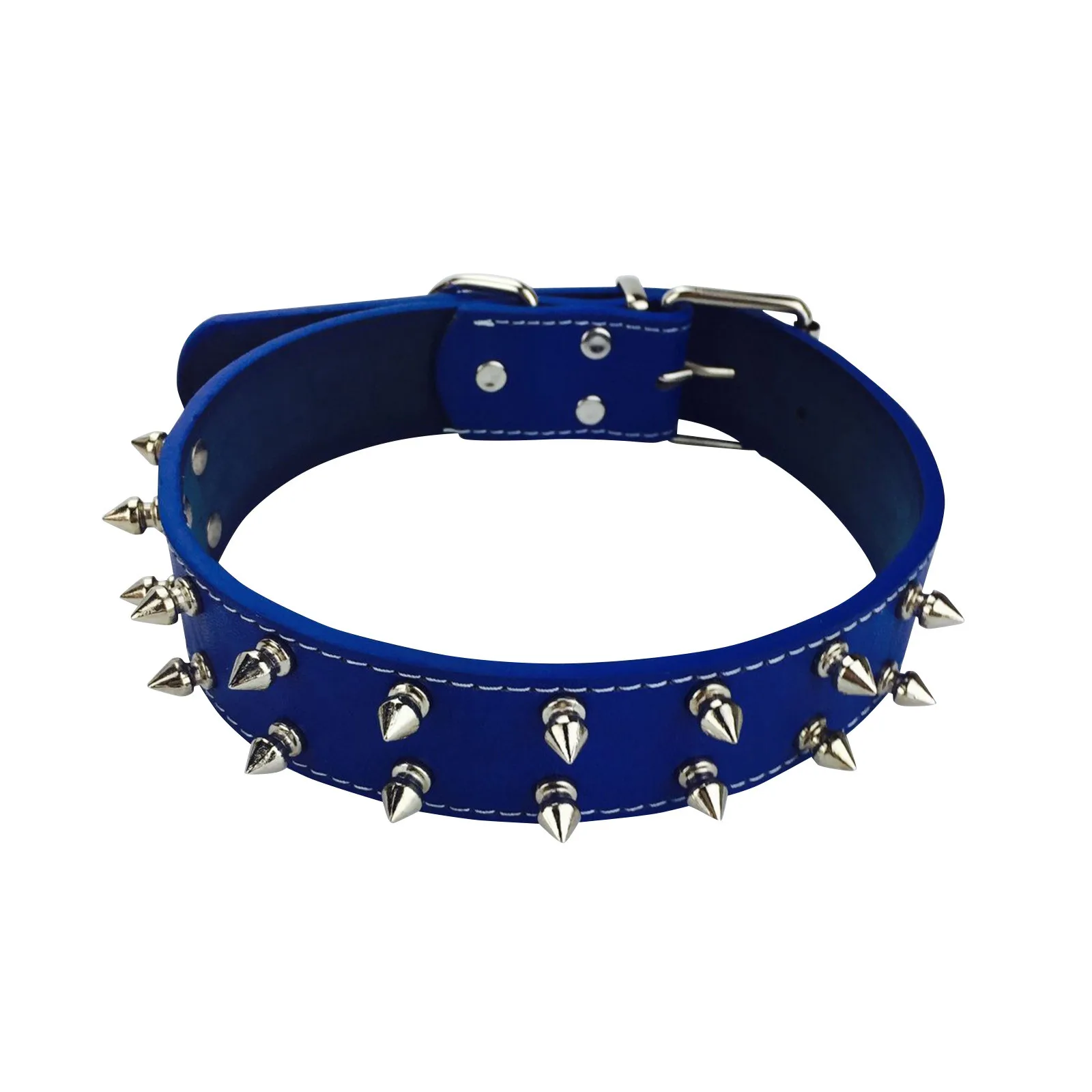 Leather Dog Cat Collar Spiked Studded Puppy Pet Necklace for Small Medium Large Dogs Cats Neck 1005010760620175