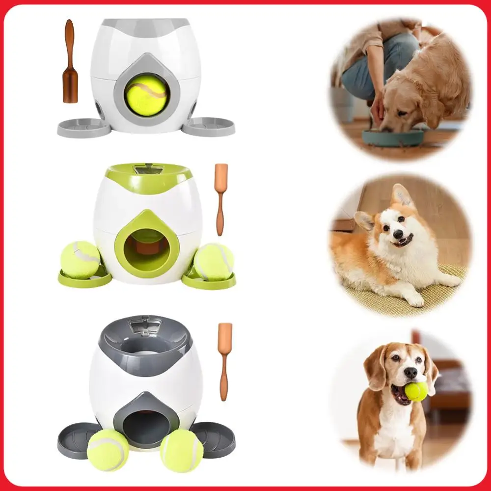 Interactive Dog Ball Thrower Automatic Dog Tennis Balls Feeder Tennis Ball Reward Machine Slow 1005010765732317