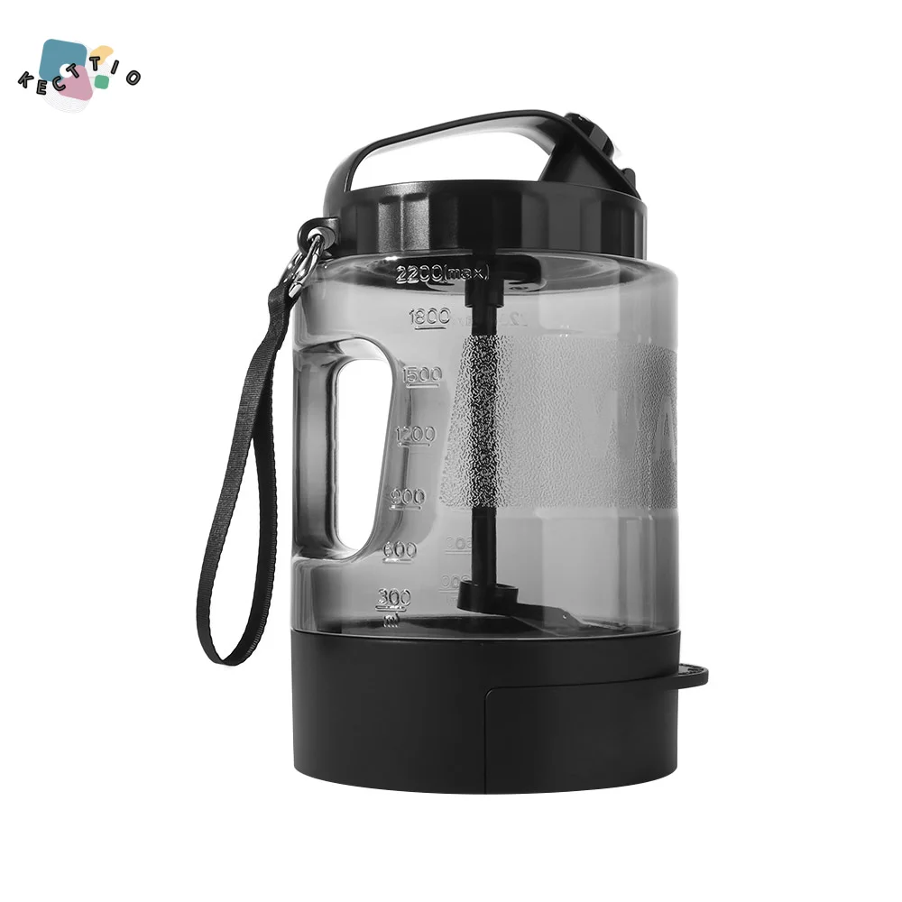 Dispenser with Pull-Out 77oz/2.2L Pet Drink Travel Bowl Portable 2-In-1 Dog Water Bottle Leak Proof 1005010765864521