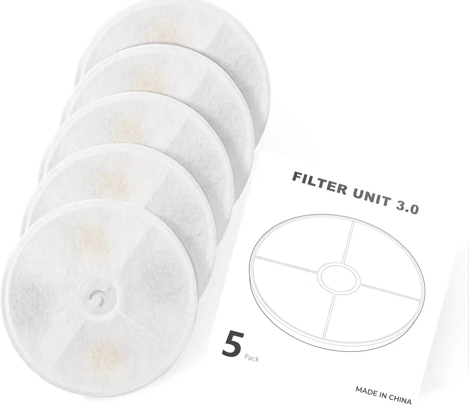 Cat Water Fountain Replacement Filters 5PCS Set 3.0 Cat Health Automatic Feeder Pet 1005010766756815