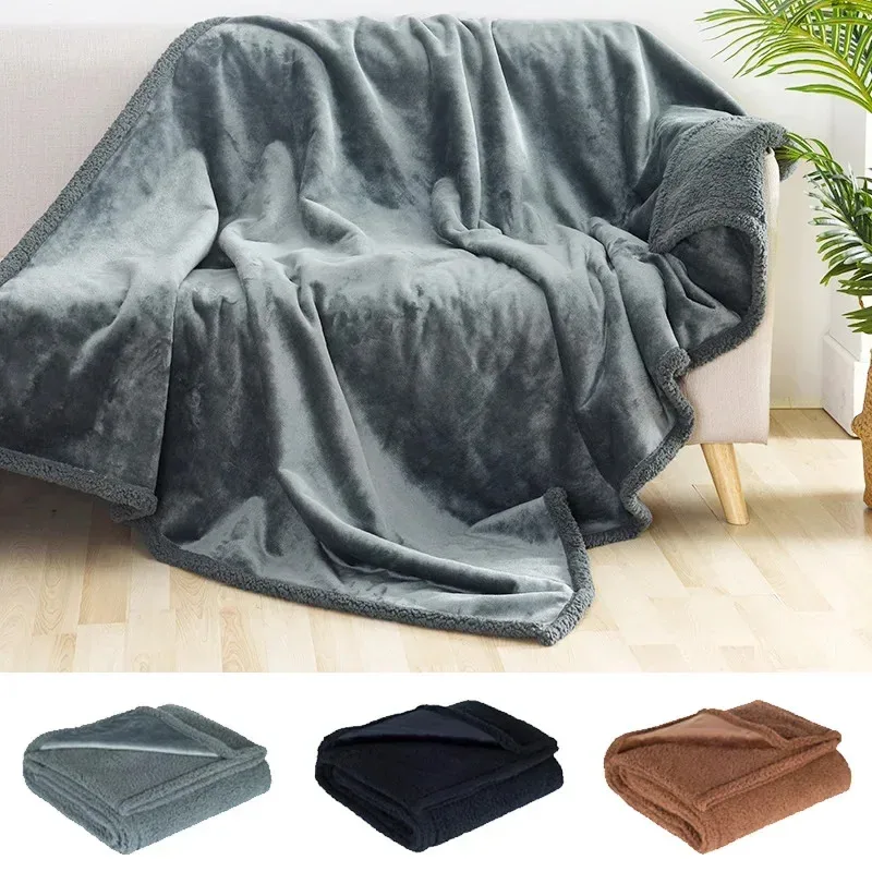 Waterproof Pet Blanket Liquid Pee Proof Dog Blanket for Sofa Bed Couch Reversible Fleece Furniture 1005010768884434