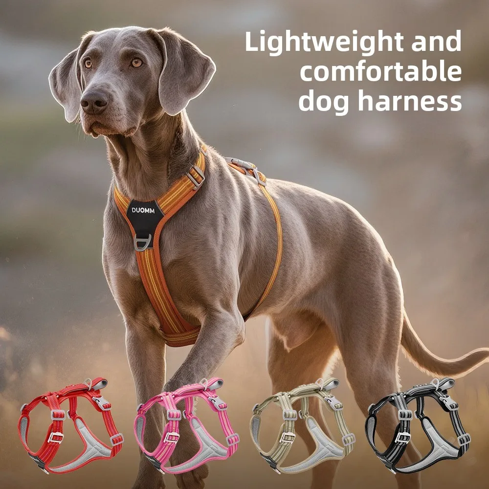 Car Safety Dog Harness with Dual Handle, Quick Release Buckle & No-Pull Design 1005010771233858