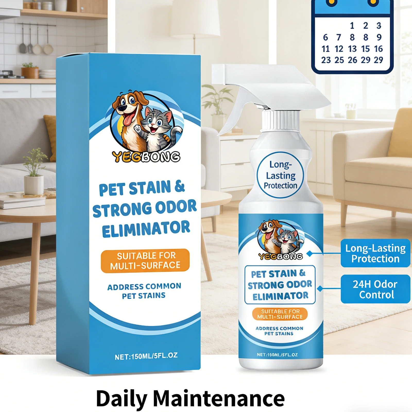 Pet Cleaning Spray Effectively Clean Old Carpet Stain Decompose Pet Stain Eliminate Odor Mild 1005010773465930