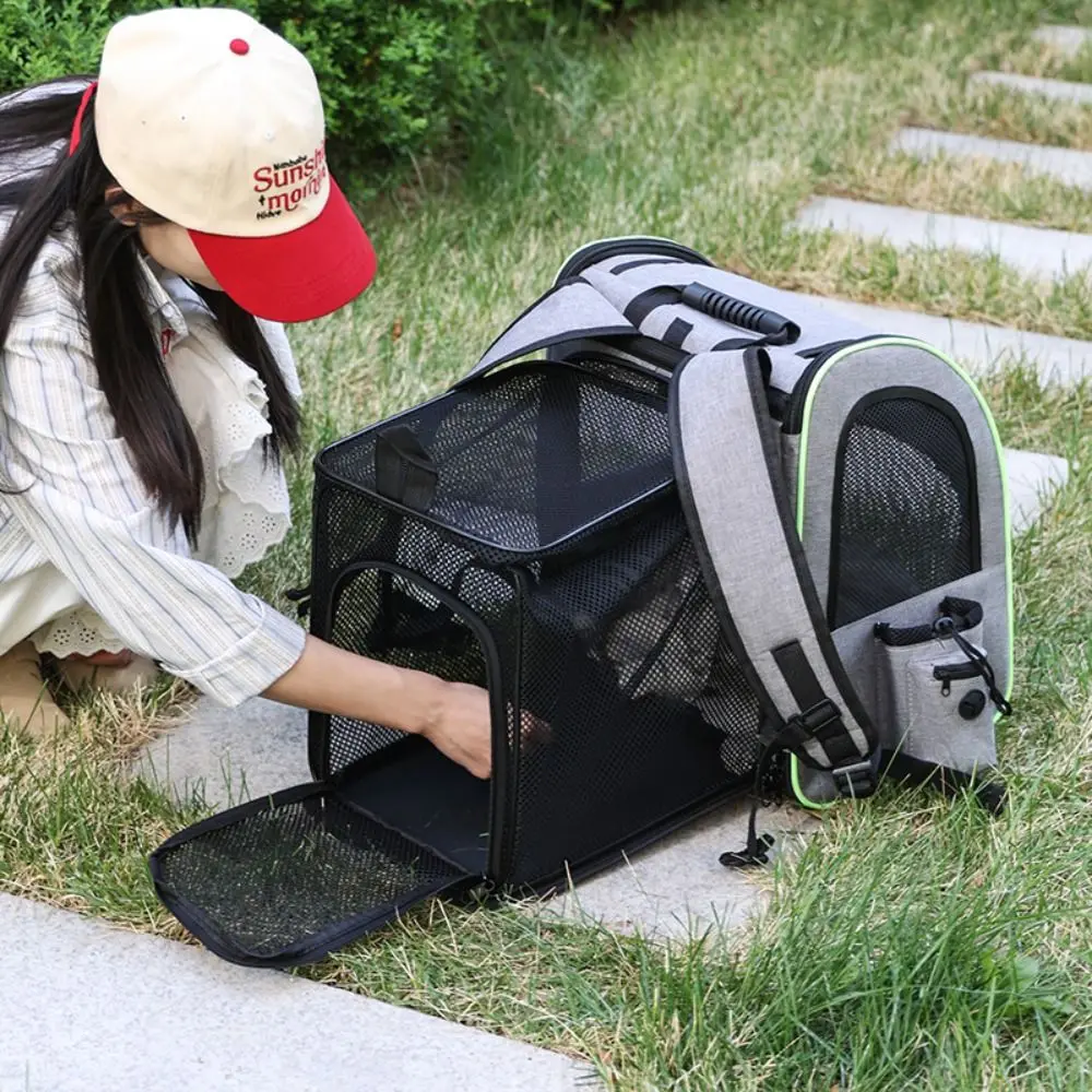 Large Capacity Pet Carrier Backpack Foldable Adjustable Portable Puppy Backpack Breathable 1005010777892670