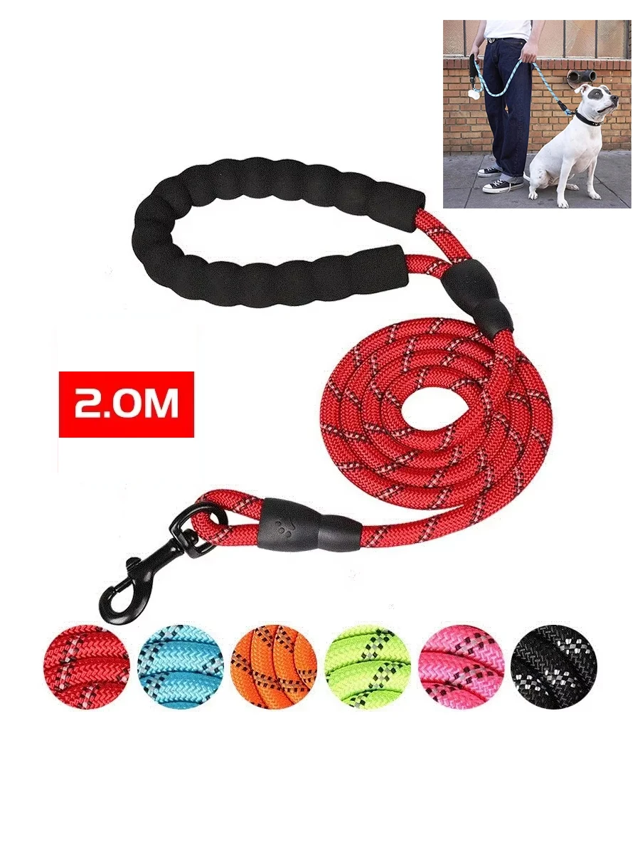 2M Reflective Dog Leash With Comfortable Padded Handle 1005010777911551