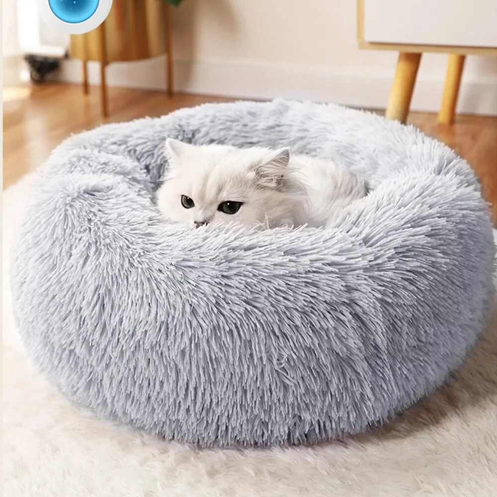 Warm Super Cat Bed Sleeping Cat Nest Soft Long Plush Best Pet Dog Bed for Dogs Basket Cushion Cat 1005010785074429