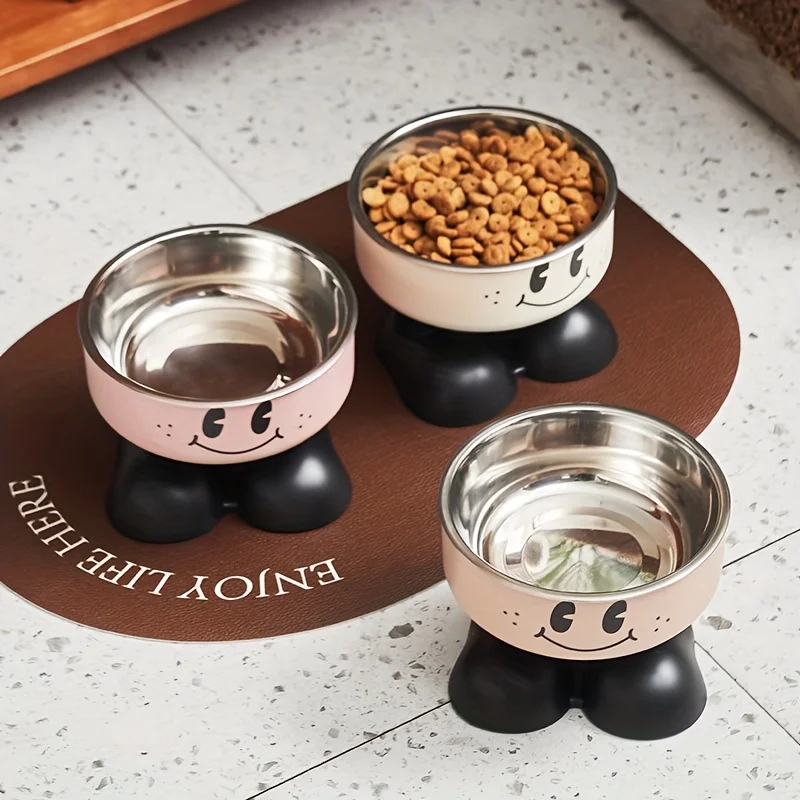 Elevated Dog Cat Bowl Stainless steel Food Water Bowls Raised No Spill Pet Feeder bowl for Puppy 1005010787010483