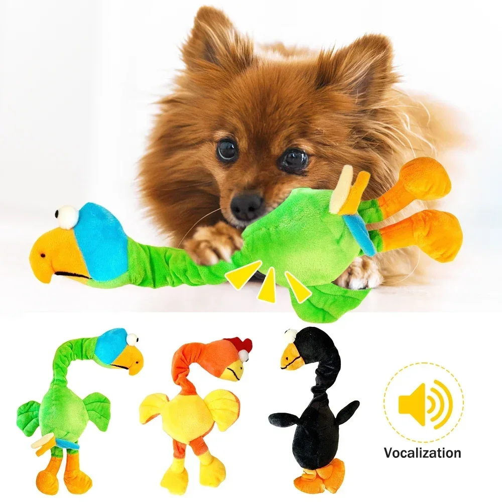 Screaming Chicken Dog Toy Bite Resistant Squeaky Chew Toy for Puppies Interactive Pet Training 1005010787841056