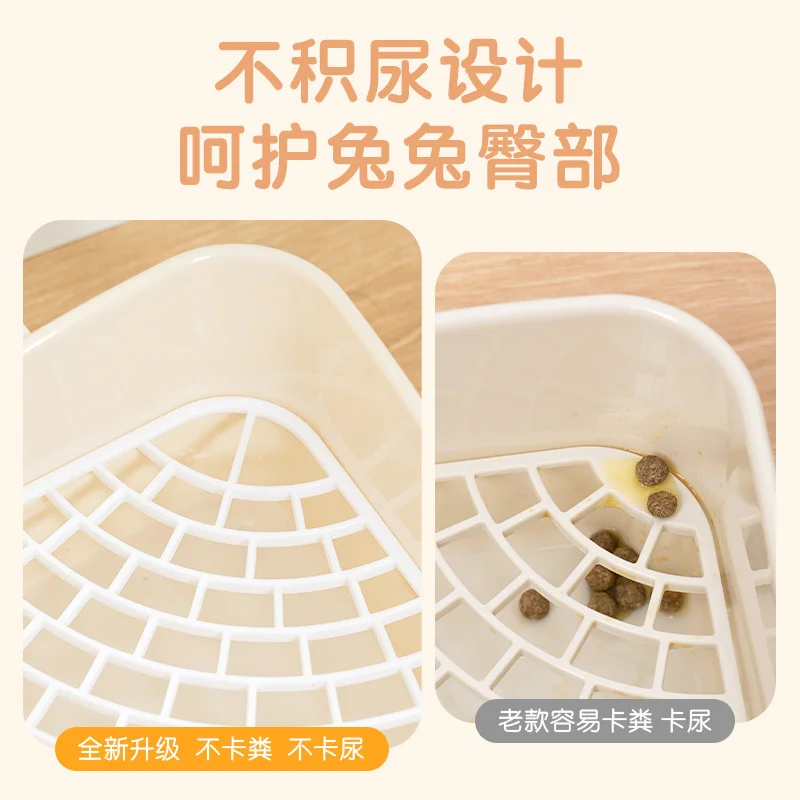 Medium Rabbit Litter Box Bunnies Corner Toilet Box for Ferret Hamster Dragon Cat Guinea Pig Dutch 1005010787843187