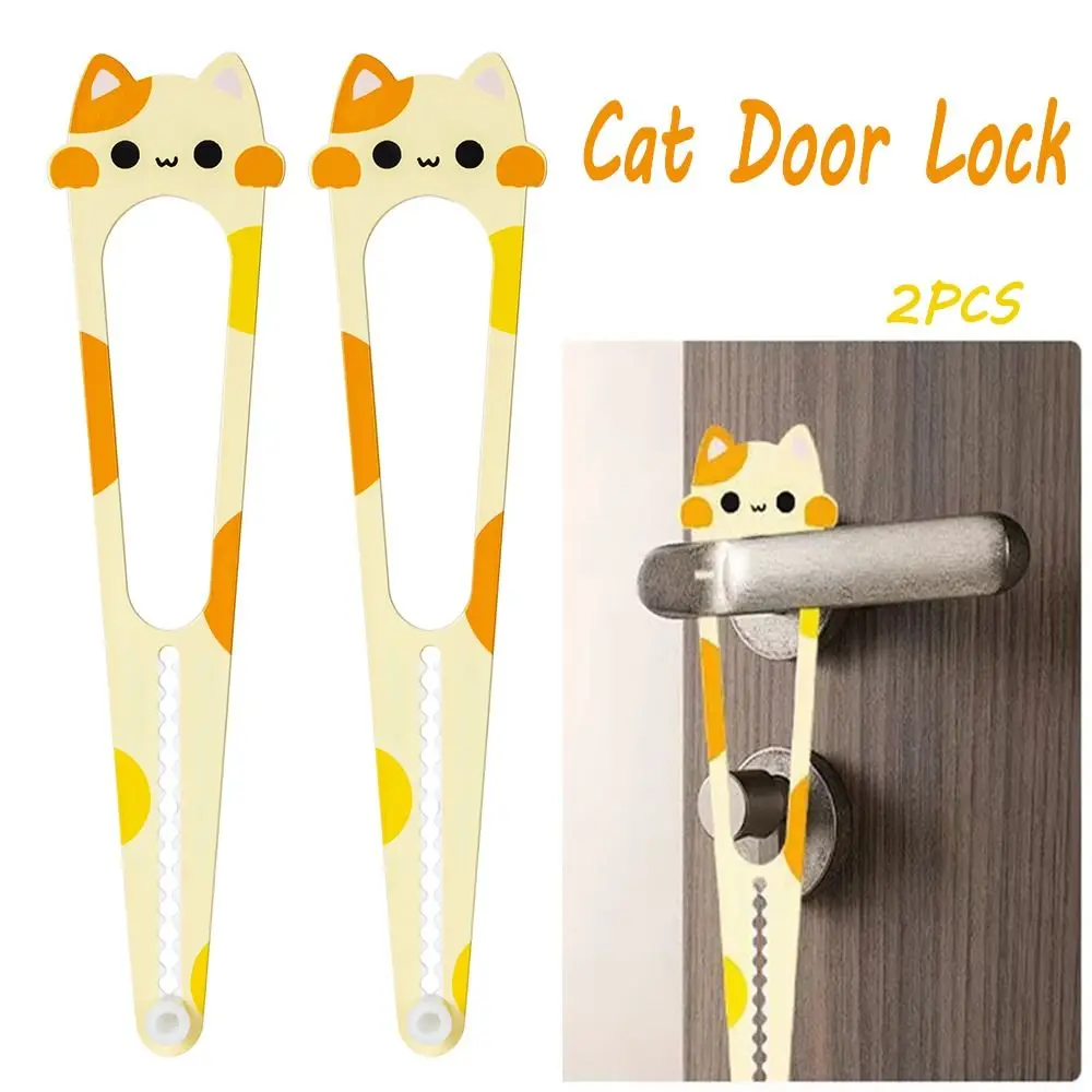 Multipurpose Creative Cat Door Lock Durable Cat Shaped Dog Door Opener Convenient Punch-Free (2Pcs) 1005010790176720
