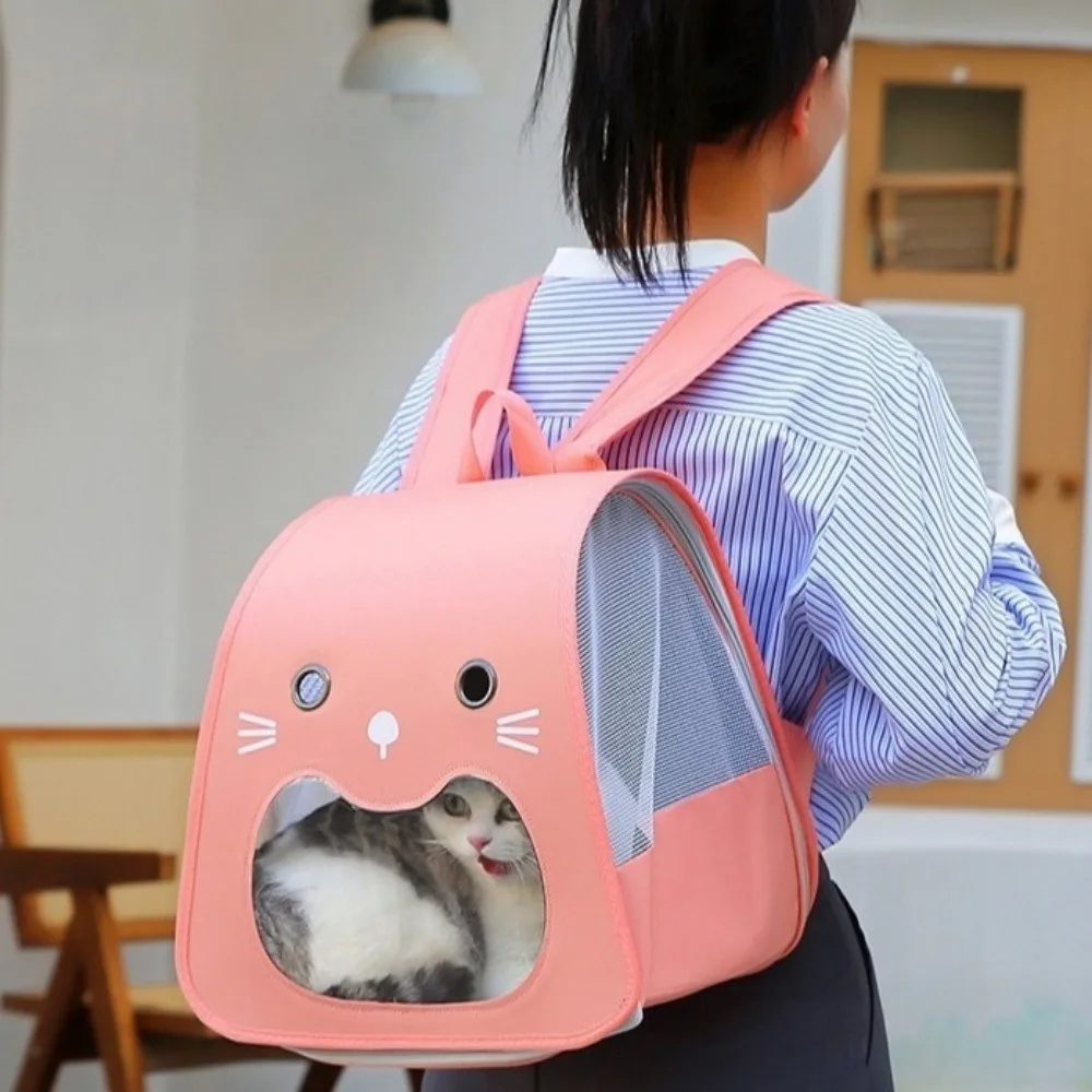 Foldable Cat Carrier Bag Breathable Collapsible Pet Carry Backpack Adjustable Strap Hands-Free Pet 1005010790253786