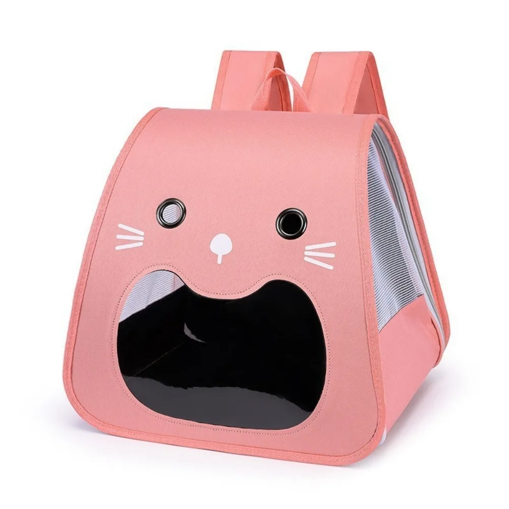Foldable Cat Carrier Bag Breathable Collapsible Pet Carry Backpack Transparent Window Hands-Free 1005010790414231