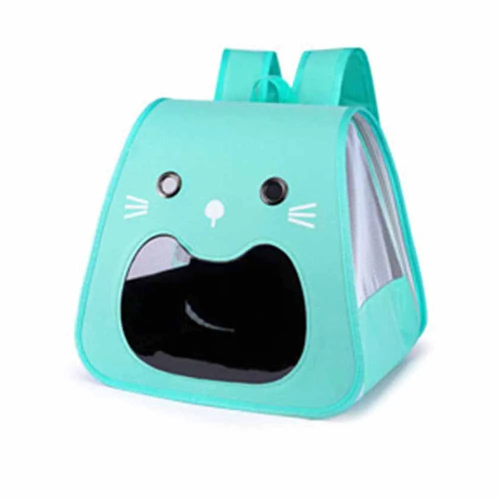 Foldable Cat Carrier Bag Large Capacity Breathable Kitten Carrying Hands-Free Transparent Window 1005010790588367