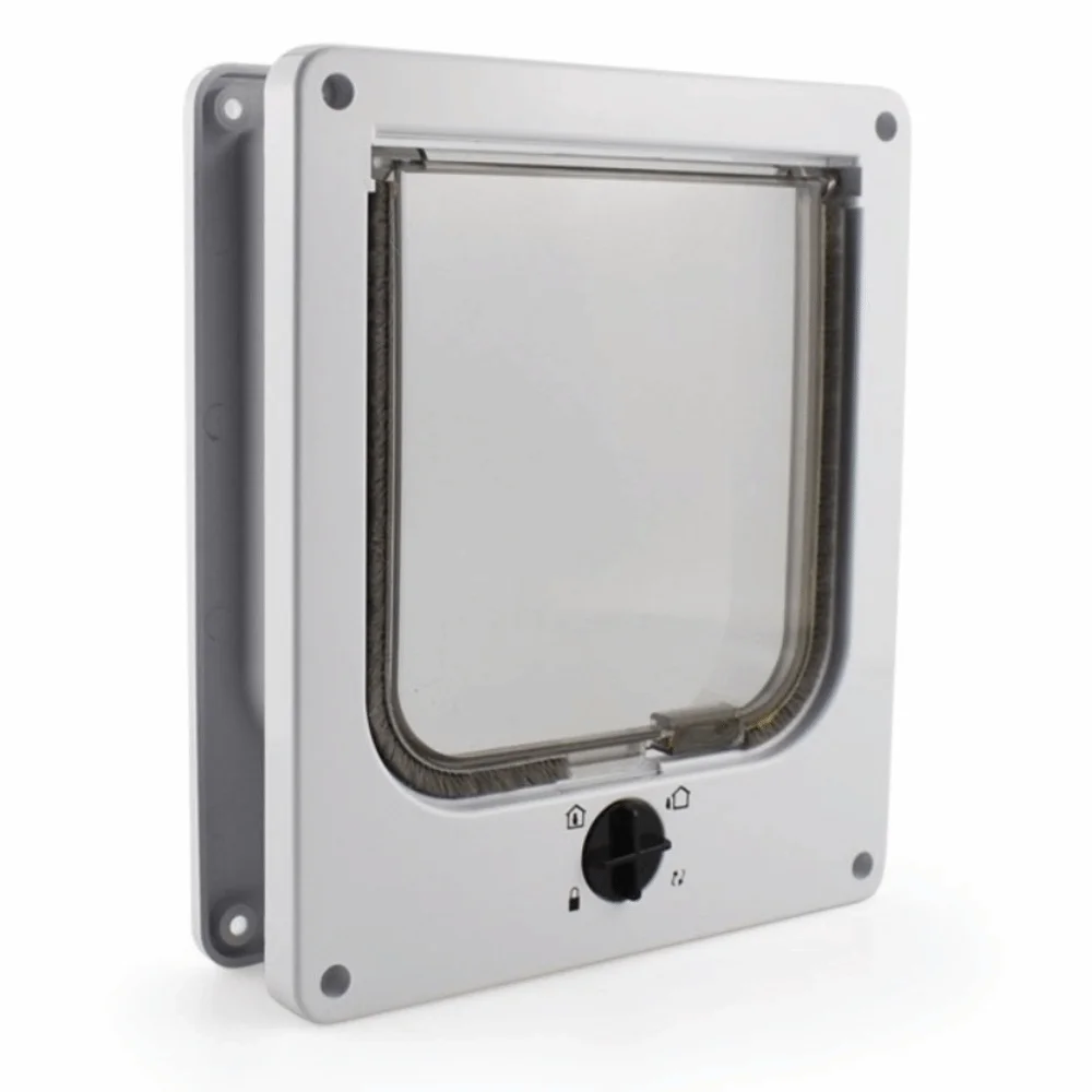 Ways Locking Cat Flap Door with Security Lock Easy Installation ABS Self-Closing Pet Door Anti 1005010790624085