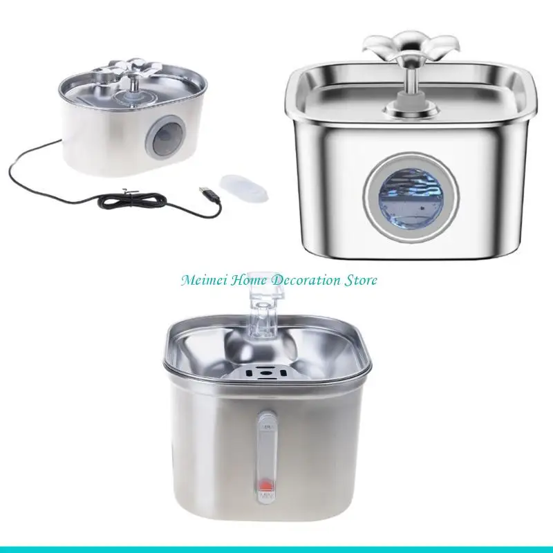 H7BF 2.6L Automatic Cats Drinking Dispenser for Dog Water Fountain Pet with Filtration Watering 1005010793691075
