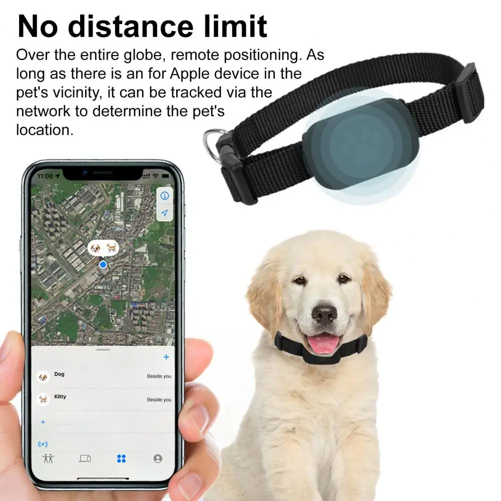 Pet Collar Waterproof GPS Tracker with Long Battery Life Anti Lost Dog Cat Locator Live Tracking 1005010793883714