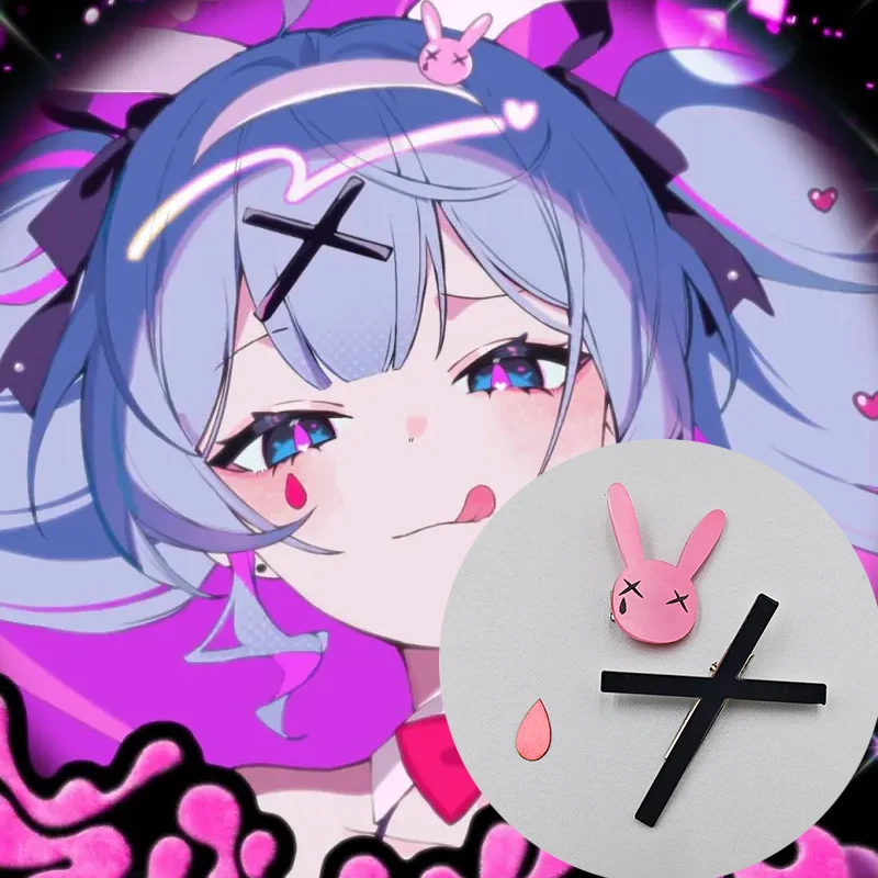 Miku Cosplay Hair Accessories Rabbit Hole Clip Ear Headwear Small Band Anime Props 1005010796059896