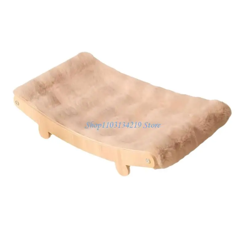 N5KC Plush Cats Sofa Bed for Cold Weather Warm Bubble Fleece Cover Plywood 1005010796114441