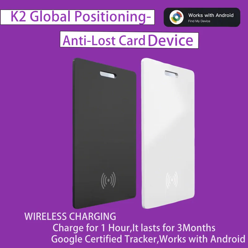GPS Tracker Card for Android ，Wireless Charging IP67 Waterproof Locator 1005010800200821