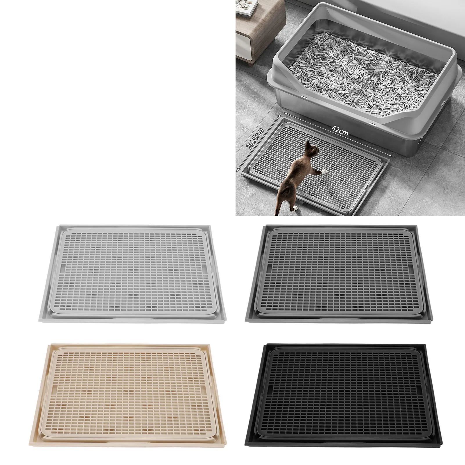 Cat Litter Trapping Mat Mat Spacious Double Layer Washable Anti Slip Bottom Cat Litter 1005010801253167