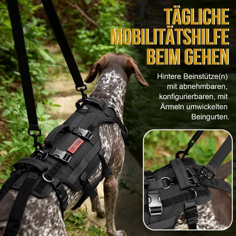 Outdoor Dog Vest Dogs Harness Tactical Train Coat Medium Large Dogs Vests Chest Strap Bungee Leash 1005010801523991