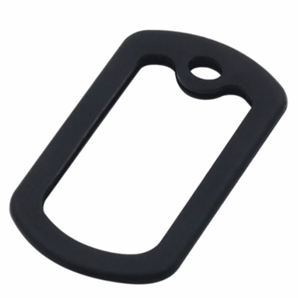 Rubbers Silicone Material Dog Tag Cover 1.97*1.18 Inches Black Noiseless Durable Muffler Tags 1005010801906813
