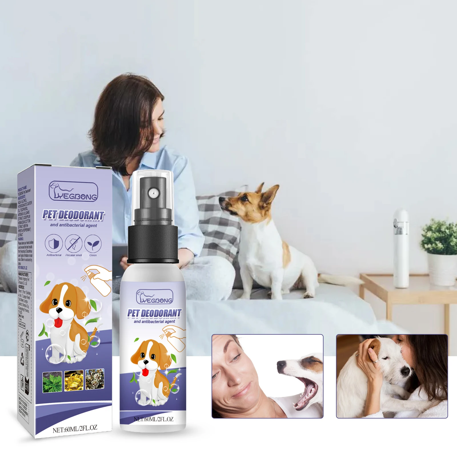 Pet Deodorant Spray Odor Remover Urination Bad Smell Removal Natural Fresh Scent Body Deodorizing 1005010802154885
