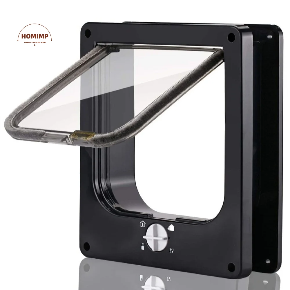 Ways Locking Cat Flap Door with Security Lock Easy Installation Weatherproof Self-Closing Pet 1005010802905703