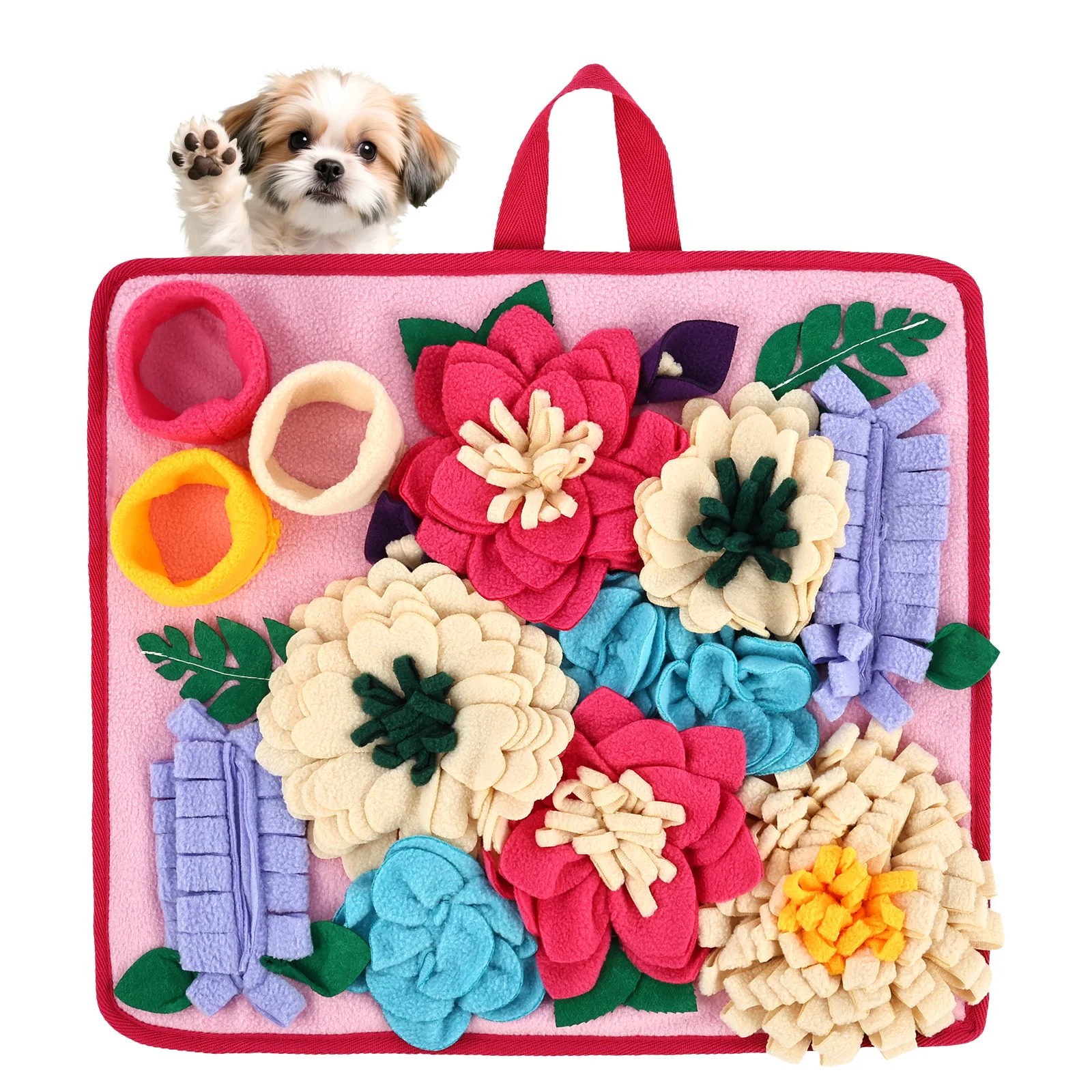 Dog Snuffle Mat Pet Toys Interactive Training Sniff Natural Foraging Mat Dog Treat Relieve Pressure 1005010805758364