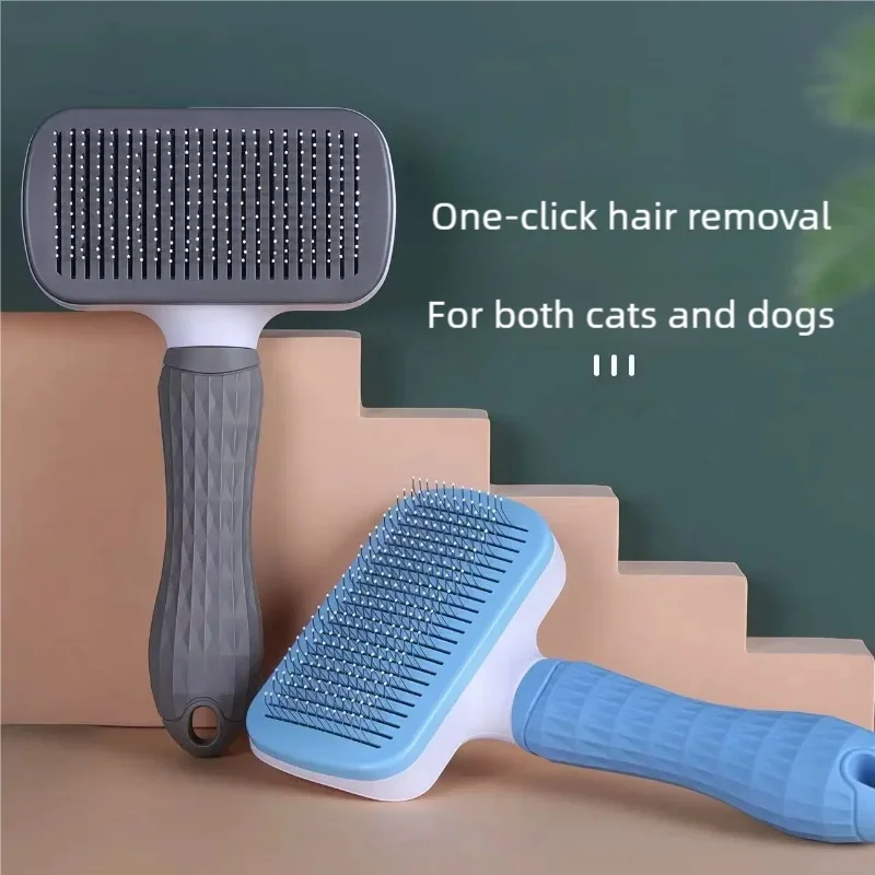 Dog Hair Remover Brush Gentle Grooming Comb for Long Hair Pets Dogs Cats Shedding Hair Bath 1005010809656843