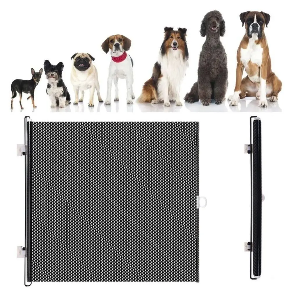 Retractable Pet Fence Barrier with Universal Hooks Easy Installation Baby Safe Guard Door Folding 1005011525445054