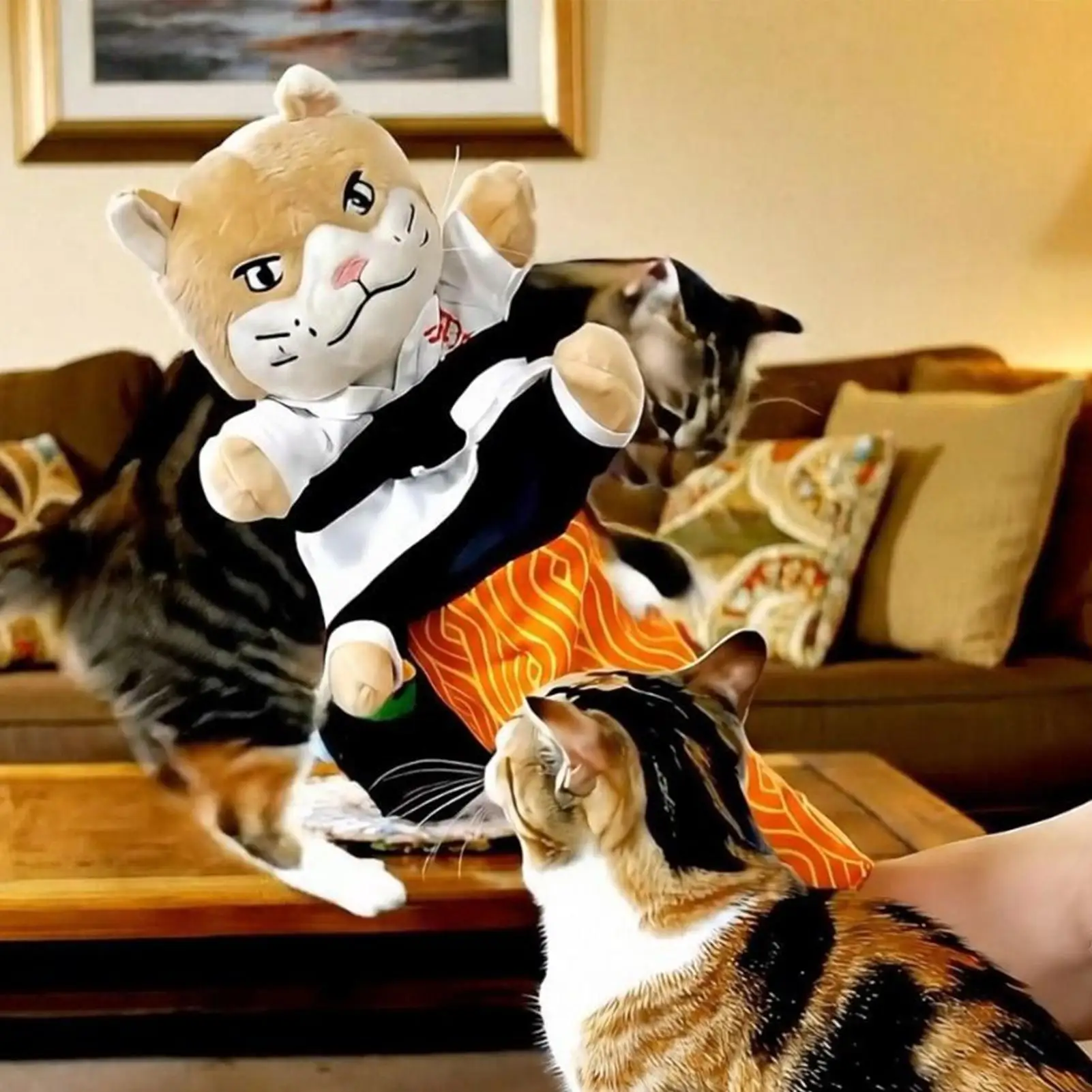 Cat Wrestling Glove Puppet Interactive Kitten Boxing Toy Cat Boxing Glove Puppet for Playing 1005011530127060