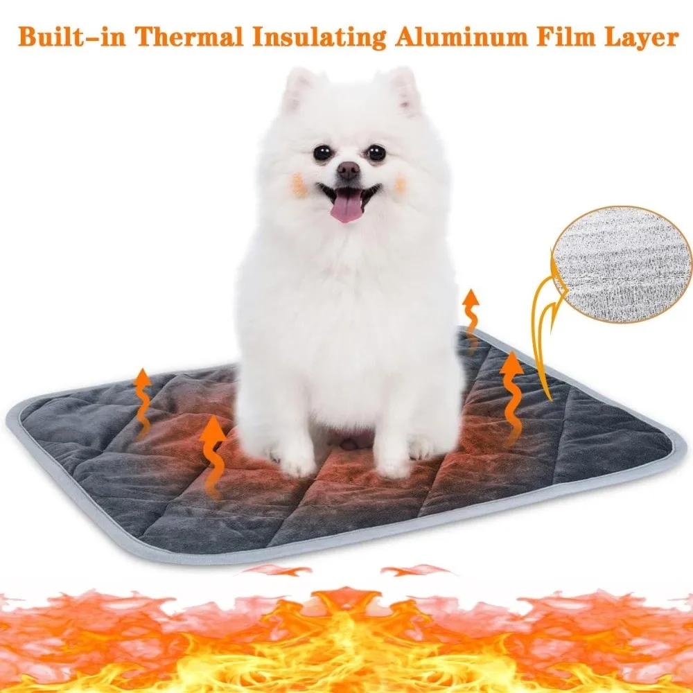 Pet Bed Mat Anti-Slip Self-Heating Dog Pad Folding Soft Warming Pet Pad Thermal Cozy Dog Kennel Mat 1005011536075337