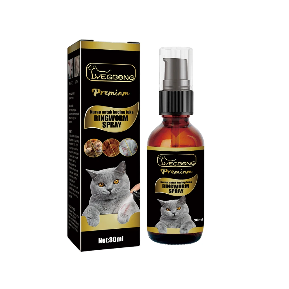 Ringworm Mite Spray Skin Disease Itching Mite Relieve Pet Skin Care Spray Reduce Local (30ML) 1005011537463645