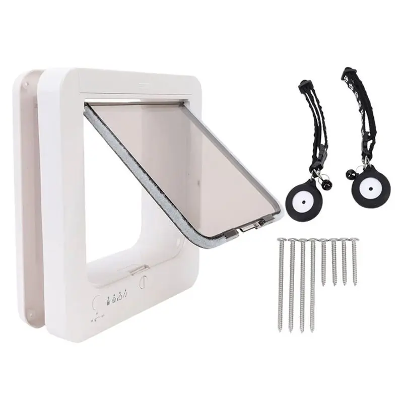 Pet Door for Home Collar Cat Door Smart Automatic Sensing with Collar Activationated Easy 1005011539532778