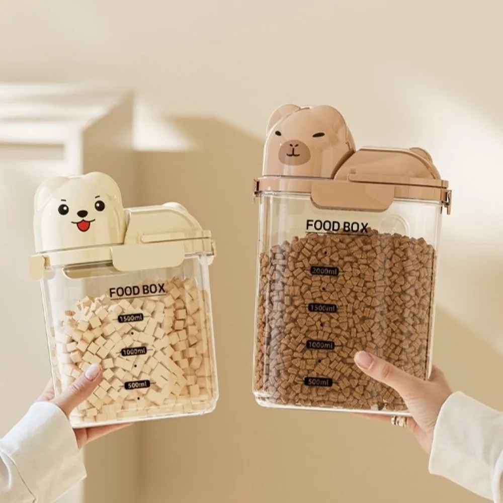Large Capacity Dog Food Storage Box Leak Proof Transparent Container Moisture-Proof 1005011544970704