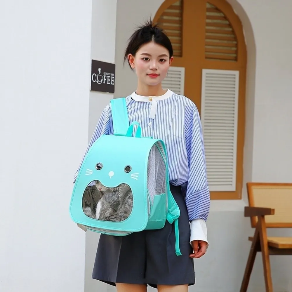 Foldable Cat Carrier Bag Large Capacity Breathable Kitten Carrying Adjustable Strap Hands-Free Pet 1005011548422953