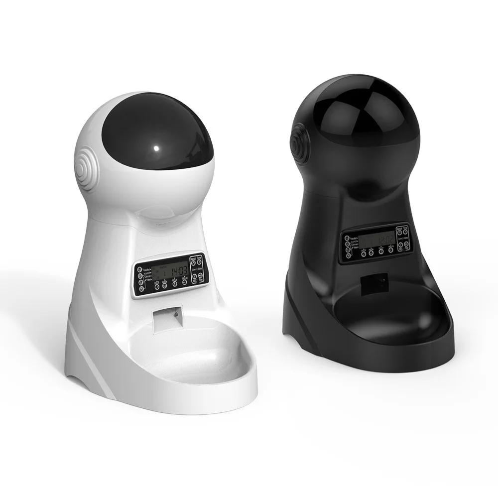 Coofull 4L Auto Cat Feeder Clog-Free Design Stainless Steel Plastic Dispenser Wifi Connectivity 1005011550107046
