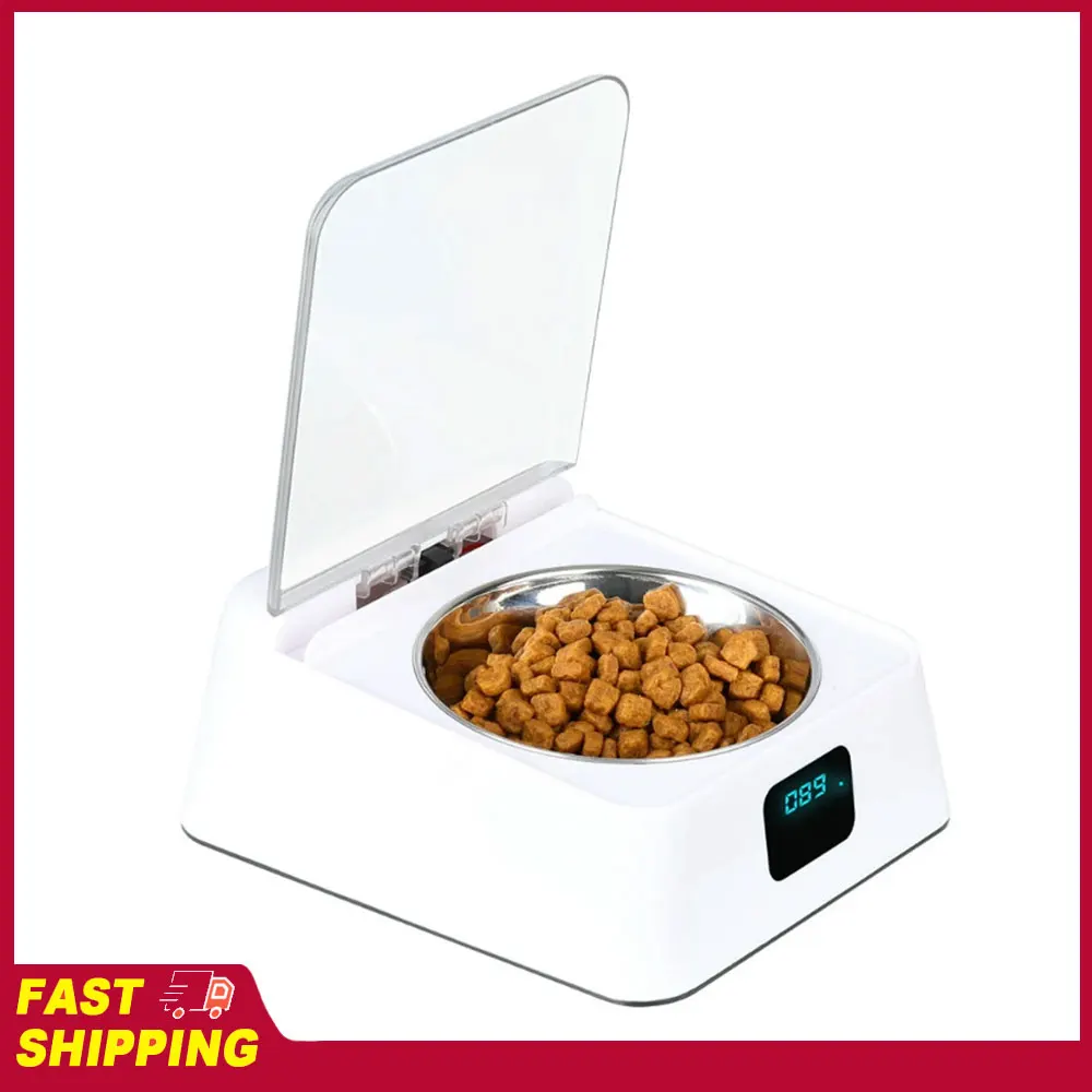 Automatic Cat Feeder with Infrared Sensor Cover Removable Bowl Battery Powered Intelligent 1005011551936186