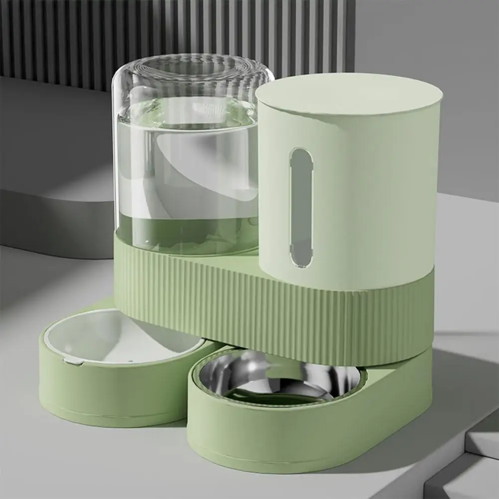 D Automatic Cat Feeder Automatic Pet Feeder Water Dispenser Set for Cats Dogs 2-In-1 Food Bowl 1005011552766845