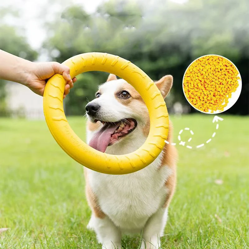 Dog Ring Toys Pet Flying Disk Training Puller Anti-Bite Floating Interactive Supplies Aggressive 1005011553107837