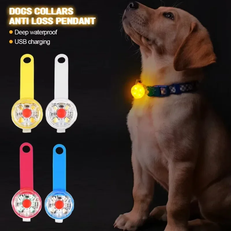 LED Pet Tracking Luminous Pendant Bright Ligh Dogs Collars Dog Wear Loss Weatherproof LED Safety 1005011553694878